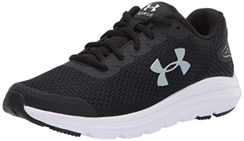 Under Armour Surge 2, Zapatillas para Correr de Carretera Mujer, Black/White/Mod Gray (001), 20.5 EU