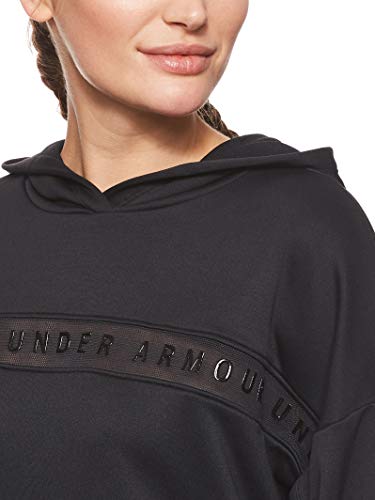 Under Armour Tech Terry Sudadera, Mujer, Negro, MD