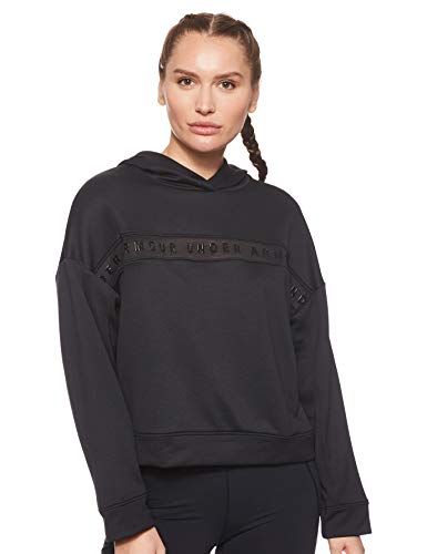 Under Armour Tech Terry Sudadera, Mujer, Negro, MD