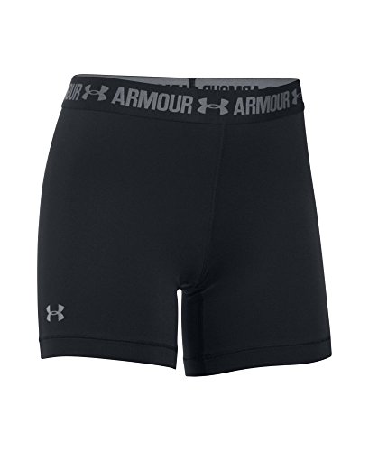 Under Armour UA HG Armour Middy Pantalón Corto, Mujer, Negro, XS
