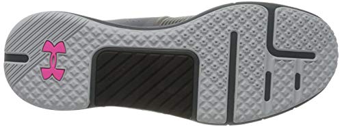 Under Armour UA HOVR Rise, Zapatillas Deportivas para Interior Hombre, Verde (Gravity Green/Pitch Gray/Pink Surge), 49.5 EU