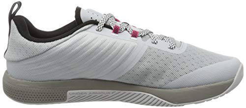 Under Armour UA TriBase Thrive, Zapatillas Deportivas para Interior Hombre, Gris (Halo Gray/Gravity Green/Black), 43 EU