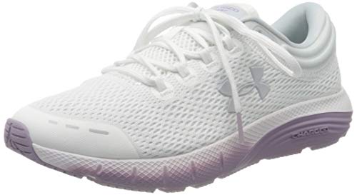 Under Armour UA W Charged Bandit 5, Zapatillas de Running Mujer, Gris (Halo Gray/Purple Haze/White), 39 EU