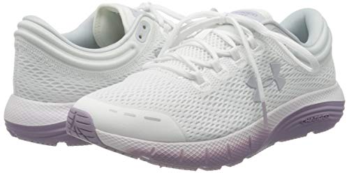 Under Armour UA W Charged Bandit 5, Zapatillas de Running Mujer, Gris (Halo Gray/Purple Haze/White), 39 EU