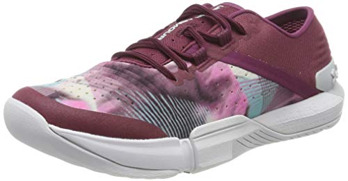 Under Armour UA W TriBase Reign PRNT, Zapatillas Deportivas para Interior Mujer, Morado (Level Purple/Halo Gray/Halo Gray (500) 500), 38 EU