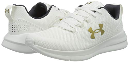 Under Armour W Essential, Calzado Deportivo Mujer, Onyx Blanco Onyx Blanco Metálico Oro Luster 102, 40 EU