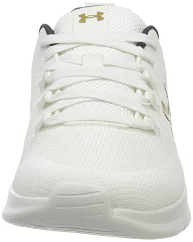 Under Armour W Essential, Calzado Deportivo Mujer, Onyx Blanco Onyx Blanco Metálico Oro Luster 102, 42 EU