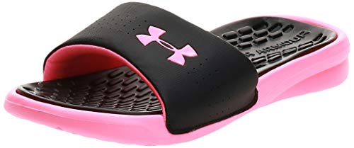 Under Armour Women's Playmaker Fix SL Beach & Pool Shoes, Zapatos de Playa y Piscina Mujer, Negro (Black//Cerise (001) 001), 36.5 EU
