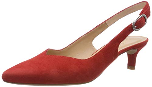 Unisa Joplin_KS, Zapatos de tacón con Punta Abierta Mujer, Rojo (Passion Passion), 38 EU