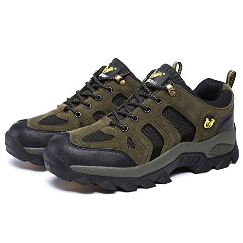 Unisex Waterproof Calzado De Senderismo Zapatillas Impermeable para Mujer Enviar Calcetines Verde del Ejército 41 EU