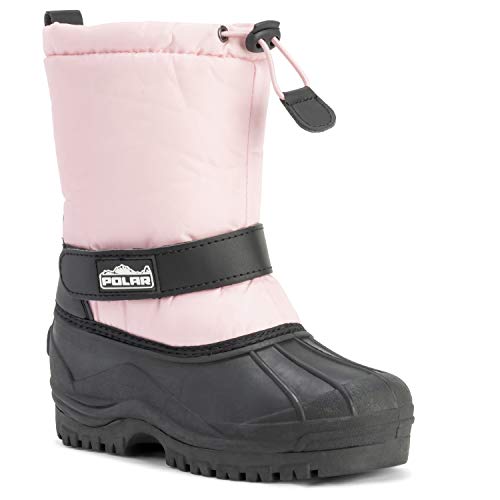 Unisexo Niños Ponerse Cordón Cierre Nylon Nieve Lluvia Botas De Piel - PIN38 - AYC0160