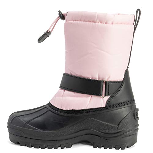 Unisexo Niños Ponerse Cordón Cierre Nylon Nieve Lluvia Botas De Piel - PIN38 - AYC0160