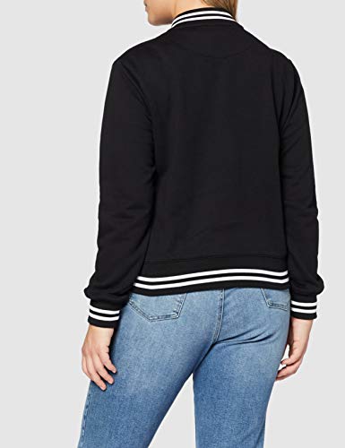 Urban Classics College Chaqueta deportiva, Blk/Blk, XL para Mujer