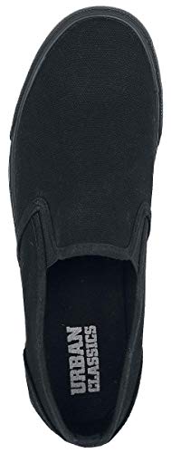 Urban Classics Low Sneaker, Zapatillas sin Cordones Unisex Adulto, Negro Blk, 38 EU