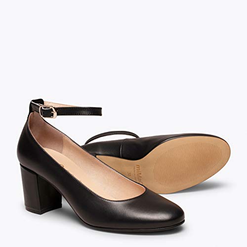 Urban Pulsera Zapato con Correa al Tobillo Negro