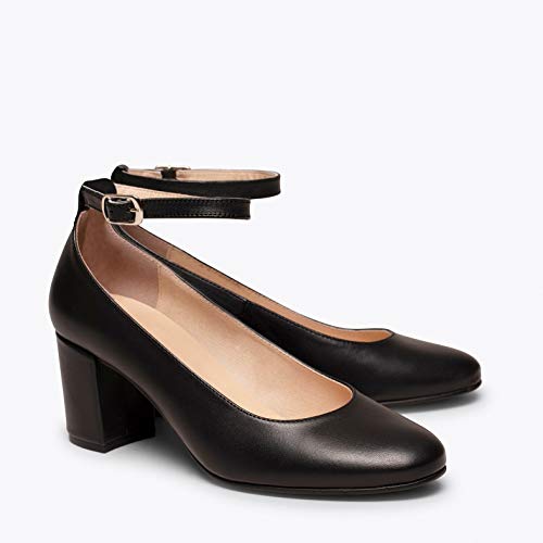 Urban Pulsera Zapato con Correa al Tobillo Negro