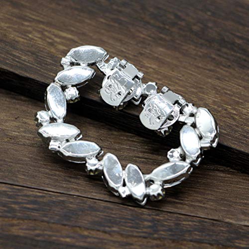 VALICLUD Hebilla de zapatos de cristal con estrás, para manualidades, decoración de zapatos, accesorios para bodas, novias, mujeres (plata)