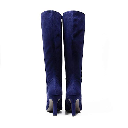 Vanessa Charlize Botas altas de ante azul marino, color Azul, talla 37 EU