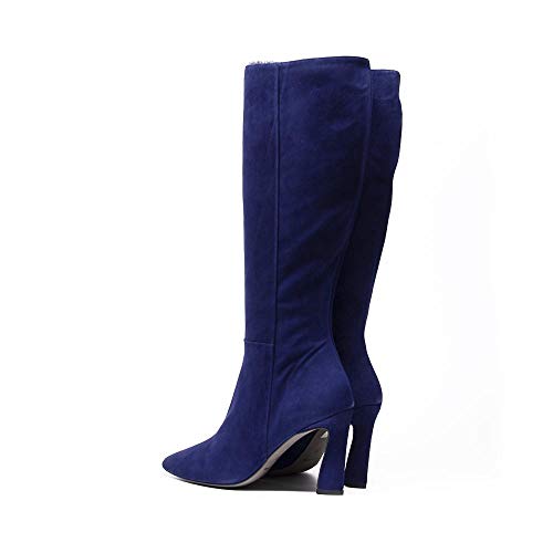 Vanessa Charlize Botas altas de ante azul marino, color Azul, talla 37 EU