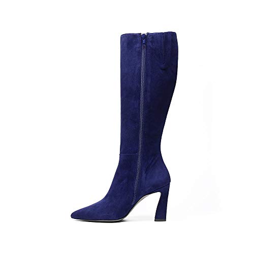 Vanessa Charlize Botas altas de ante azul marino, color Azul, talla 37 EU