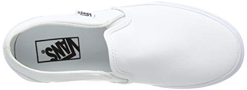 Vans Asher Platform, Sneaker Mujer, Lona Blanca 0rg, 36.5 EU