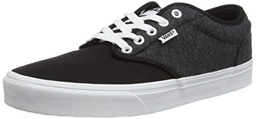 VANS Atwood Canvas', Zapatillas Hombre, Jersey Negro Blanco, 42 EU