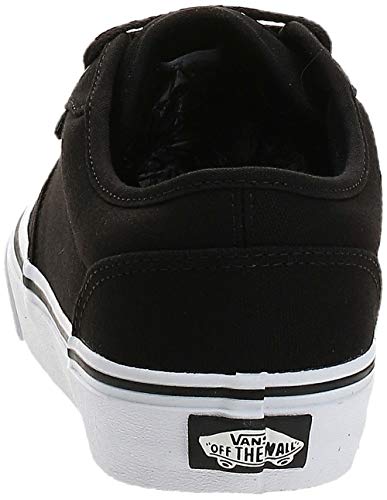 VANS Atwood, Zapatillas Hombre, Negro (Black/White Canvas 187), 47 EU