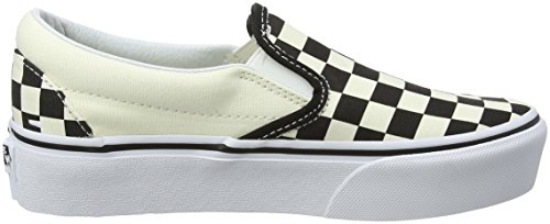 Vans Classic Slip-on Platform, Zapatillas sin Cordones Mujer, Negro (Black and White Checker/White Bww), 40 EU