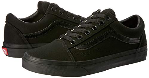 Vans Old Skool, Zapatillas de lona unisex, Negro (Black/Black Canvas), 38 EU