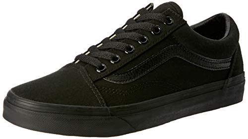 Vans Old Skool, Zapatillas de lona unisex, Negro (Black/Black Canvas), 38 EU