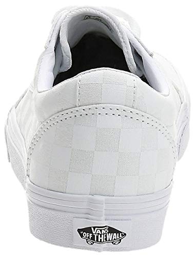 Vans Ward Canvas, Sneaker Mujer, Blanco ((Checkerboard) White/White W51), 37 EU