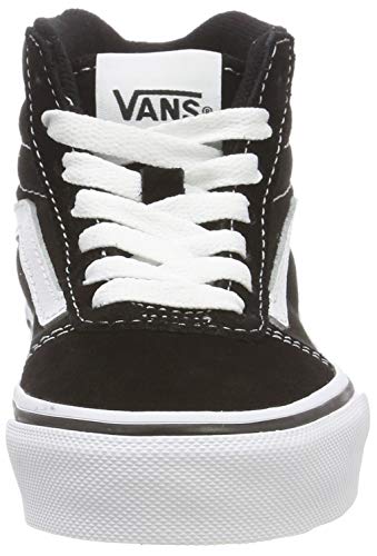 Vans Ward Hi Classic Suede/canvas Zapatillas altas Unisex Niños, Negro ((Suede/Canvas) Black/White Iju) 37 EU