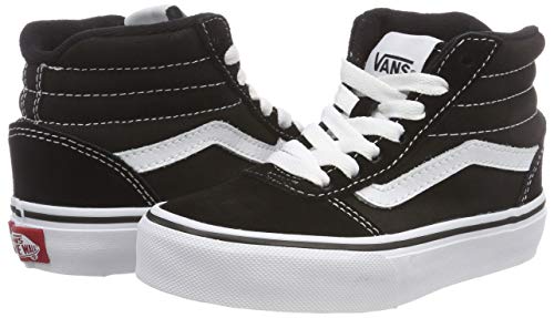 Vans Ward Hi Classic Suede/canvas Zapatillas altas Unisex Niños, Negro ((Suede/Canvas) Black/White Iju) 37 EU