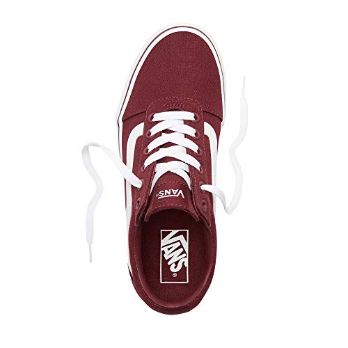 Vans Ward, Sneaker Mujer, Rojo (Canvas/Burgundy Olq), 38 EU