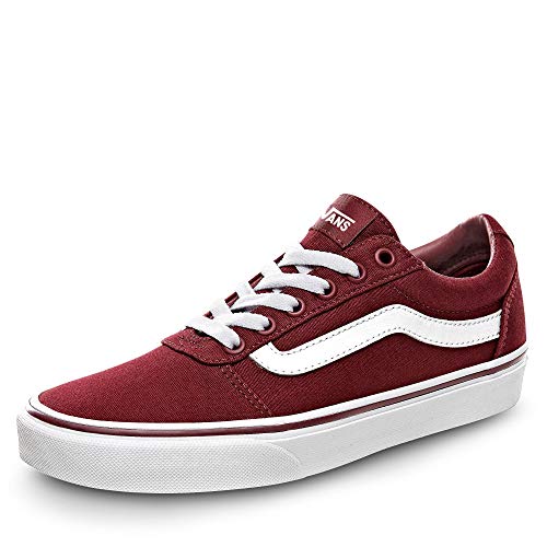 Vans Ward, Sneaker Mujer, Rojo (Canvas/Burgundy Olq), 38 EU