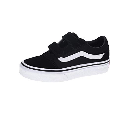 Vans Ward V-Velcro Suede, Zapatillas Unisex Adulto, Black/White Iju, 37 EU