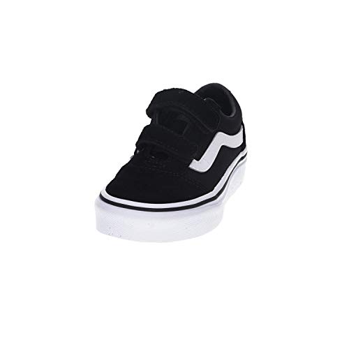Vans Ward V-Velcro Suede, Zapatillas Unisex Adulto, Black/White Iju, 37 EU