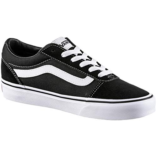 Vans Ward - Zapatillas para Mujer, Negro (Suede/Canvas/Black/White Iju), 38 EU