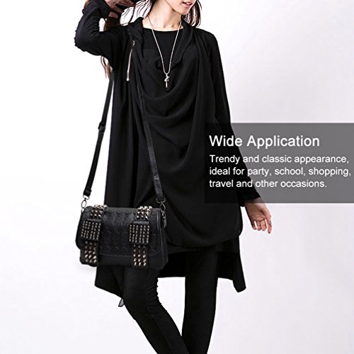 Vbiger Bolso Calaveras Pequeño Bolso de Hombro Cuero PU Bolso Bandolera de Mujer