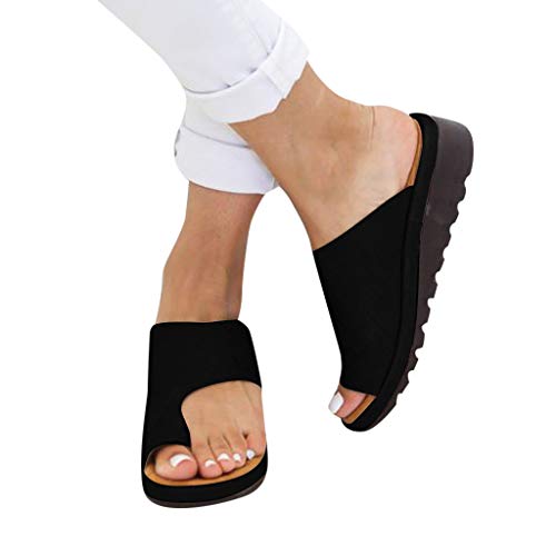 Vectry Zapatos Mujer Tacon Plataforma Sandalias Romanas Mujer Chanclas Crocs Mujer Zapatos Tacon Ancho Mujer Zapato Plano Mujer Zapato De Verano Mujer Zapato Casual Mujer Negro