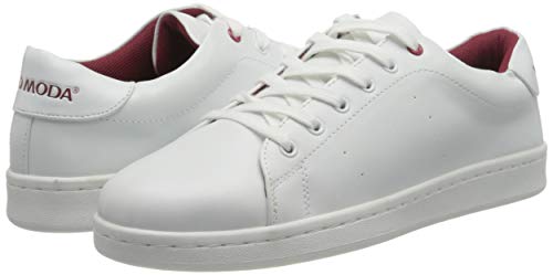 VERO MODA VMCELINE Sneaker, Zapatillas Mujer, Detail: W. Cabernet Snow White, 39 EU
