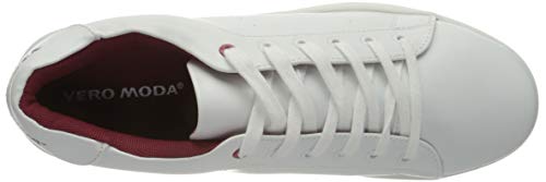 VERO MODA VMCELINE Sneaker, Zapatillas Mujer, Detail: W. Cabernet Snow White, 39 EU