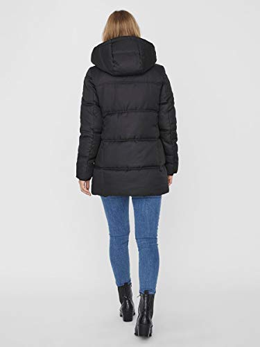Vero Moda VMNEAT Jacket Boos Abrigo, Negro, L para Mujer