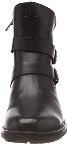 Vero Moda Vmvilma Biker Boot, Botas Estilo Motero Mujer, Negro (Black Black), 37 EU