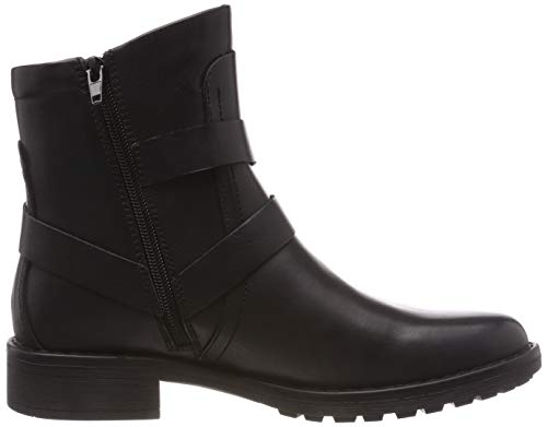 Vero Moda Vmvilma Biker Boot, Botas Estilo Motero Mujer, Negro (Black Black), 37 EU