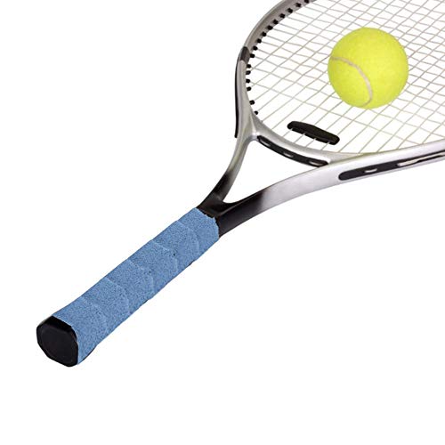 VGEBY1 Envoltura de Raquetas de Tenis, Antideslizante, Antideslizante, Raqueta de Tenis, Carrete, Toalla, Agarre, Banda de Sudor, Cinta, envolturas, Accesorio(Azul)