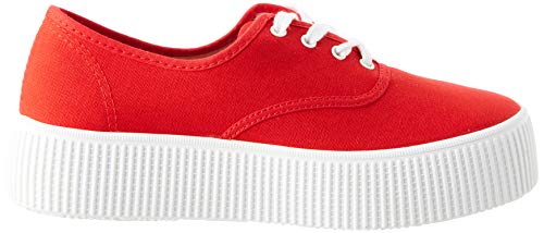 Victoria 1915 Doble Lona, Zapatillas Mujer, Rojo (Rojo 40), 37 EU