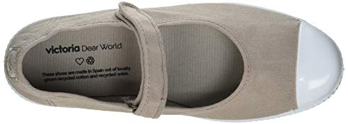 Victoria 1915 Puntera Mercedes Lona Tintada, Zapatos Tipo Ballet Unisex Adulto, Beige, 38 EU