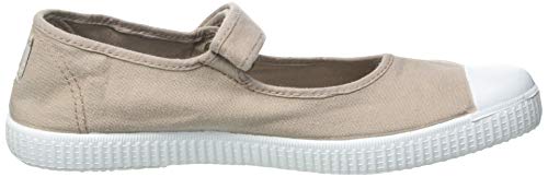 Victoria 1915 Puntera Mercedes Lona Tintada, Zapatos Tipo Ballet Unisex Adulto, Beige, 38 EU