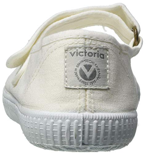 victoria 1915 Puntera Mercedes Lona Tintada, Zapatos Tipo Ballet Unisex Adulto, Blanco, 36 EU